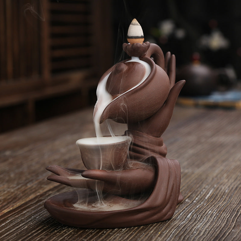 ZenFlow™ Ceainic de mână Buddha Aromaterapie