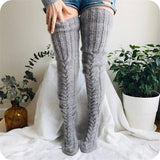 Aveline™ Șosete de lână tricotate înalte