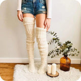 Aveline™ Șosete de lână tricotate înalte