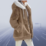Marisol™ Jachetă casual din lână cu glugă