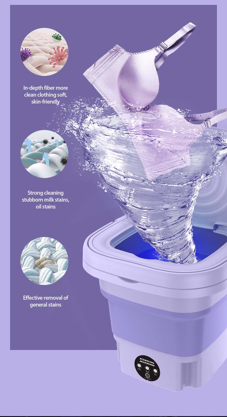 WashMate™ Mașină de Spălat Pliabilă Portabilă