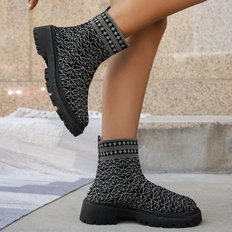 Luisa Marcos™ Pantofi la modă pentru iarnă